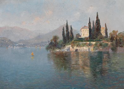 View of Villa Cipressi, Varenna, Lake Como by Emilie Mediz Pelikan